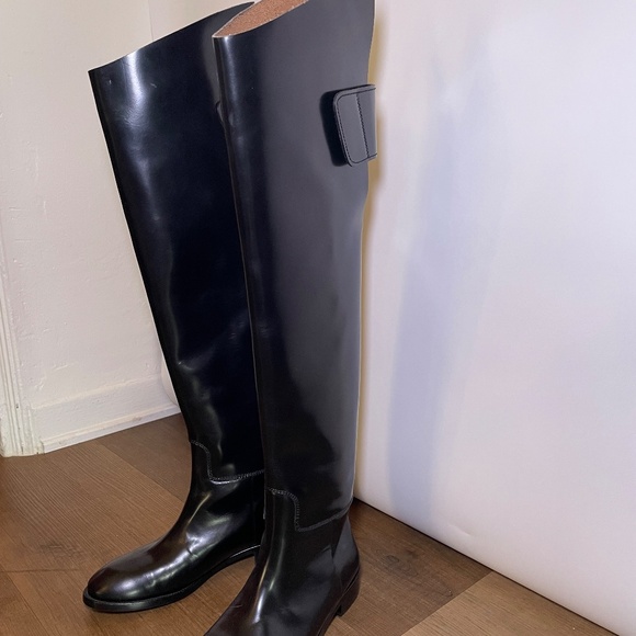 Acne Studios Carlos Leather Boots IT 36 | eBay Acne Studio Carlos Over The Knee Leather Boots, IT 36